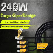 Cable USB de 3 terminales carga rápida - Img 54561783