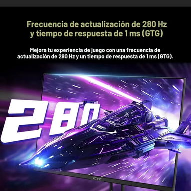 KTC Monitor para juegos de 27 pulgadas y 280 Hz, monitor de computadora FHD 1080P 240Hz, panel VA rápido, 1 ms GTG, comp - Img 124295982