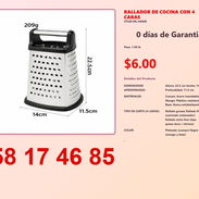 RALLADOR DE COCINA CON 4 CARAS - Img 54824896