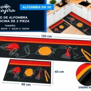 *Set de 2 alfombras para cocina 3D muchos modelos - 4/6