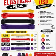 Bandas de ejercicio largas cerradas 4 pz - Img 51144991