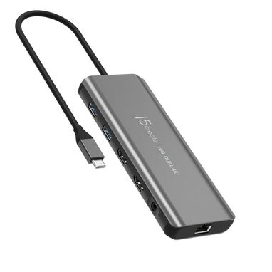 Hub extension ( Dock ) USB-C 7 en 1 j5create con PD, Dual HDMI y USB 3.2 Gen2 10Gbps - Img 115570904