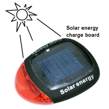 Luz trasera Bicicleta solar les roja - Img 126068515