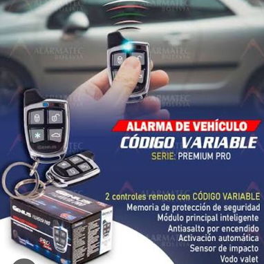 ALARMA PARA AUTOS CÓDIGO VARIABLE MARCA GENIUS MÁS CIERRES CENTRALIZADOS - Img 123067522