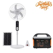 ESTACION DE ENERGIA DE 500W CON VENTILADOR RECARGABLE 16" - Img 54844099