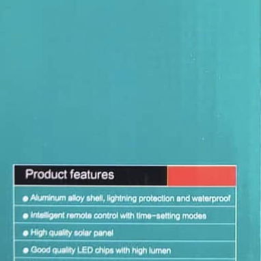 🔆 Lampara Solar 200W. 24cm de diámetro. Para interiores y exteriores cubiertos. 6500K Blanco Frío.  Autónomia estimada - Img 121444462