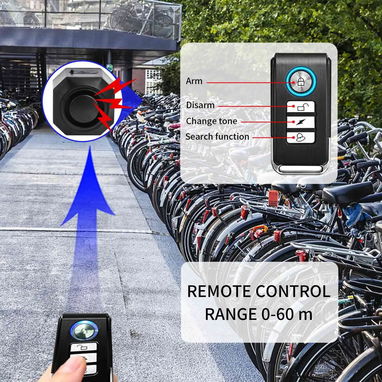 🧱​ ALARMA PARA MOTOS - BICICLETA - ETC 🧱​  SENSOR DE VIBRACION - RECARGABLE USB -- 5.887.23.60 - Img 104011762