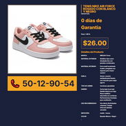 TENIS NIKE AIR FORCE ROSADO CON BLANCO Y NEGRO VPT# -0150 - Img 56244027