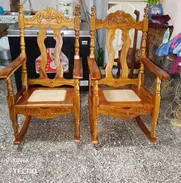 Sillones de madera 40 mil la pareja - Img 49306532