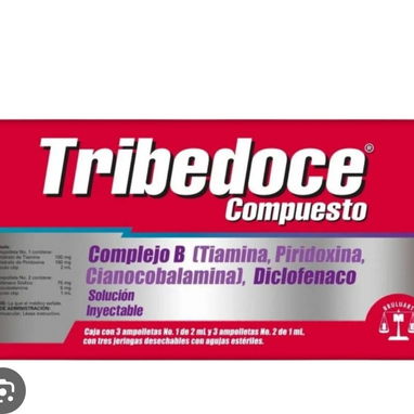 Complejo vitamínico B TRIBEDOCE inyectable B1 B6 y B12 - Img 123269792