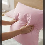 Almohadas Grandes Suaves, Rellenas y Cómodas. Azul y Rosa - Img 56171658