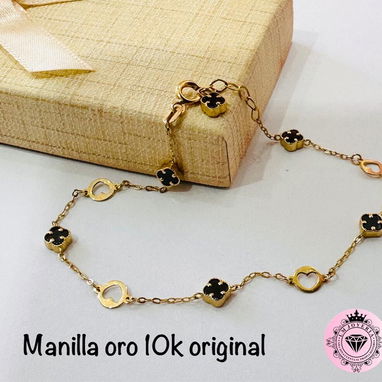 Manillas originales Oro 10K. LM joyería. Garantía y comprobante de venta. - 5/5
