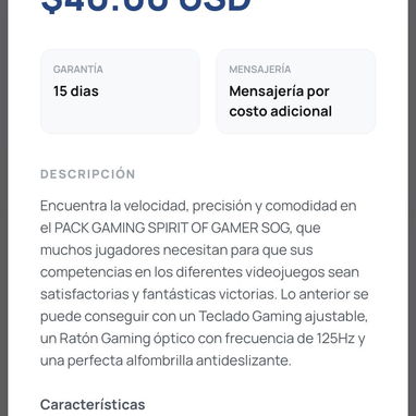 Combo teclado y mouse gamer - Img 126330667