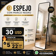 Oferta‼️Con Marco Negro / Espejo de Cuerpo Completo - Img 56000862