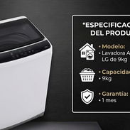 Lavadora Automática LG de 9kg - Img 55270717