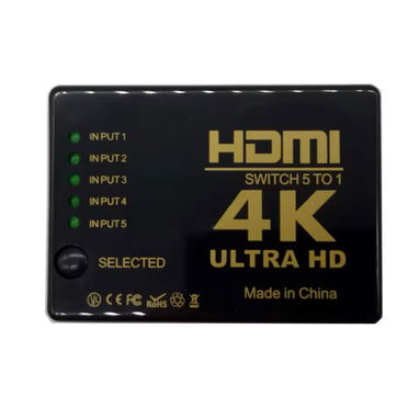 Distribuidor HDMI 5 en 1 Conecte 5 equipos a su televisor por un solo HDMI Con su control remoto!! - Img 90386080