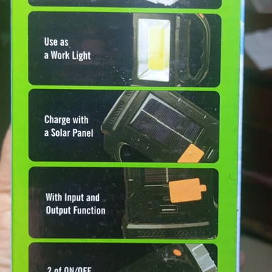 Lampara Solar Recargable 1500mah 6 a 8 Horas NEW con garantia - Img 114992885