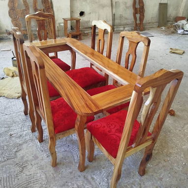 Juegos de comedor de madera solida de 4 plazas - 2/4