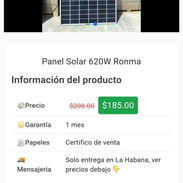 Ganga Panel Solar 620W Ronma al mejor precio reserva el tuyo ya - Img 57370586