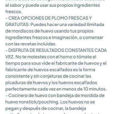 Hamilton Beach Máquina para hacer Mordidas de Huevo y Cocina de Huevos 🌐 - 2/2