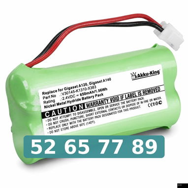Pilas Recargables de teléfono inalámbrico - 2/3