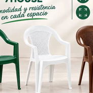 SILLAS PLÁSTICAS CON REPOSABRAZOS - 7 HOUSE 🪑🏠 - Img 58384186