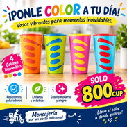 Vasos Plásticos de Colores Vibrantes - Img 58117250