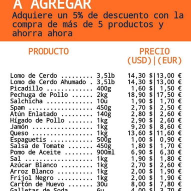 Agencia Envion: Combos de comida, remesas, trasportación y mas - 5/9