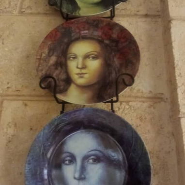 Adorno para pared platos con rostro - Img 124495639