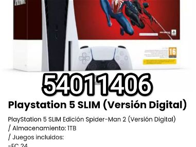!!!PlayStation 5 SLIM Nuevo en su caja/ Edición Spider-Man 2 (Versión Digital)!!! - Img main-image-45631469