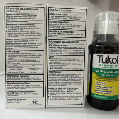 Tukol Multi-síntomas, Jarabe para el catarro, alivia la TOS y CONGESTIÓN, +12 años - Img 117957955
