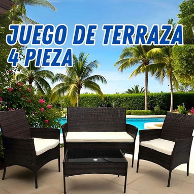 Juego de muebles para terraza exterior importados en su caja original 💯% calidad - Img 123088177