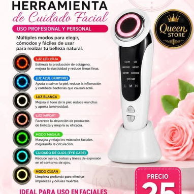 Faciales:Radiofrecuencia, Espátula ultrasónica, Fibroblast/plasmapen, Dermapen - 5/5