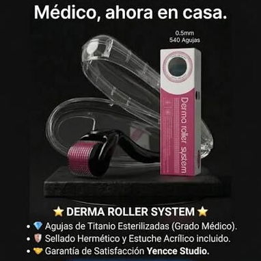 Rodillo Dermo Roller 0.5 mm – 540 Microagujas - Img 121231852