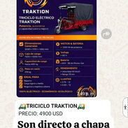 *🛺TRICICLO TRAKTION🛺* PRECIO: 4900 USD Están aquí en la Habana Son directo a chapa - Img 55758915