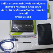 Al tu disco de laptop externo con Cajita externa usb 3.0 de metal para mayor protección de tu disco duro+kit de destorni - Img 45497567