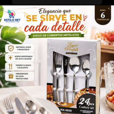 Juego de cuchillos, cubiertos, cucharones, cucharas, tenedores y utensilios de cocina, varios modelos - 2/10