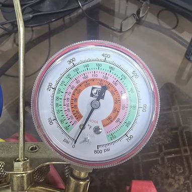 Manómetro con sus 3 mangueras de 1 1/2 metro nuevo al pv 53152736 o WhatsApp - 2/3