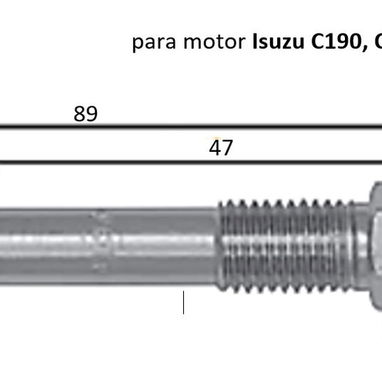 Bujias de precalentamiento para motor Isuzu C190 / C240 - 2/2