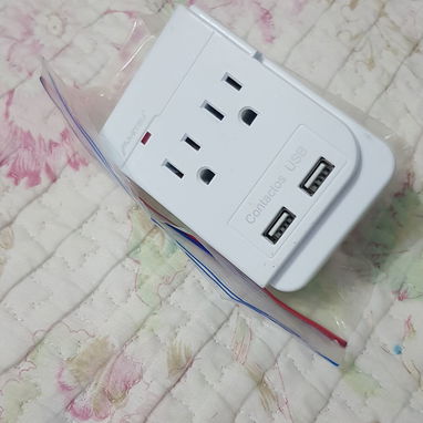 Extensor 2 entradas de usb carga y 2 tomacorrientes llamar 88605934 - Img 82329912