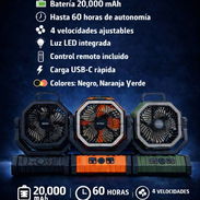 Ventilador recargable f6 20 mil mah garantía somos tienda fisica no pase mas calor varios colores . 54741004 - Img 55670333