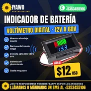 🔋 Indicador de Batería y Voltímetro Digital 12V a 60V | $12 USD - Img 58391840