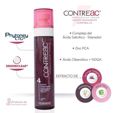 Contreac 4 Loción Corporal Reguladora de Sebo Spray 110 mL - 2/2
