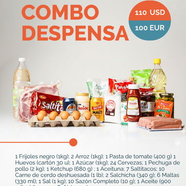 MAKUA COMBOS DE ALIMENTOS  Envía alimentos y productos esenciales a tu familia en La Habana con Makua. - Img 120605693