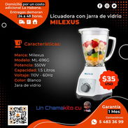 LICUADORA MILEXUS 1.5L. MENSAJERÍA CON FACTURA Y GARANTÍA. TLF 54833699 - Img 48833697