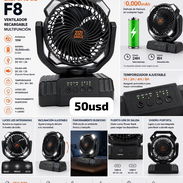 Ventilador recargable F8 - Img 57650577