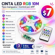 CINTA LED RGB 10M - 15W CON CONTROL POR APLICACIÓN , ENTREGA DE FACTURA, VARIEDAD DE ARTÍCULOS DE TECNOLOGÍA, ETC - Img 55507555