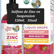 Sulfato de zinc en suspensión para bebé, niños, embarazadas, adultos(120ml) sabor fresa$35 - Img 57818125