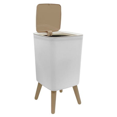 Cubo de basura con bot贸n pulsador - Img 122034811
