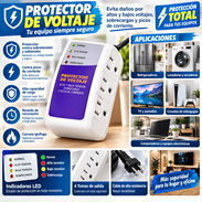 Protección de voltaje 3 tomas/ refrigerador Frezzer TV... - Img 57238140
